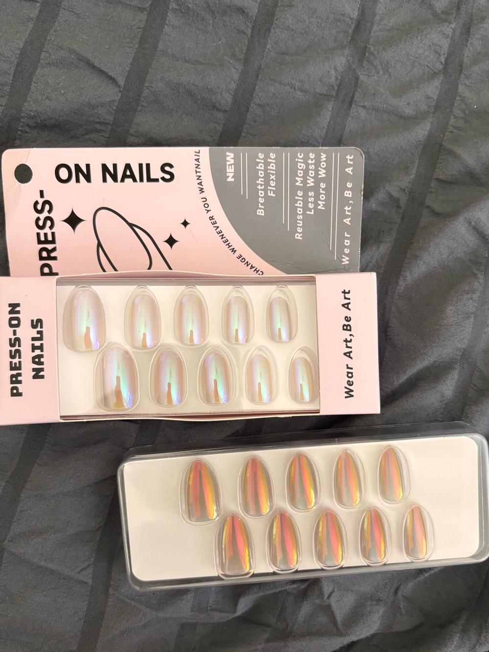 Iridescent Press-On Nails Set of 2